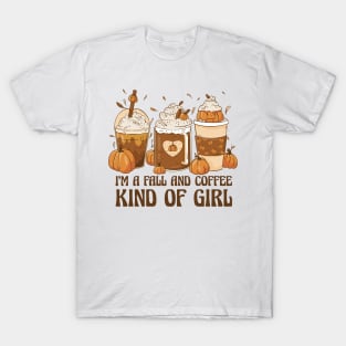 Autumn Coffee Brews and Fall Enthusiast T-Shirt